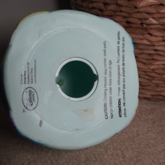 Disney Tinker Bell Sitting On A Mushroom Vinyl Piggy Bank Collectors No Plug - Picture 3 of 6